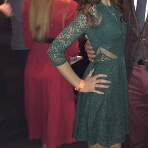 Green Lace Dress Size Small